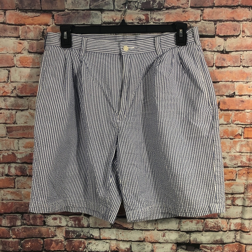Jos A Bank Cotton Seersucker Shorts